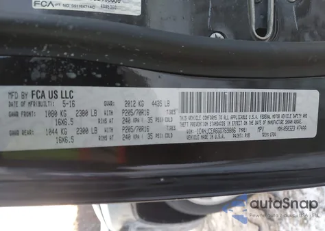 2016 Jeep Compass Latitude z USA, uszkodzony, nr VIN 1C4NJCEA6GD769806